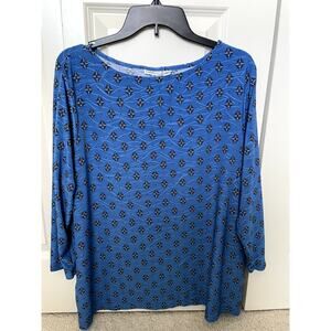 Croft & Barrow 3/4 Sleeve Blouse - Size XXL